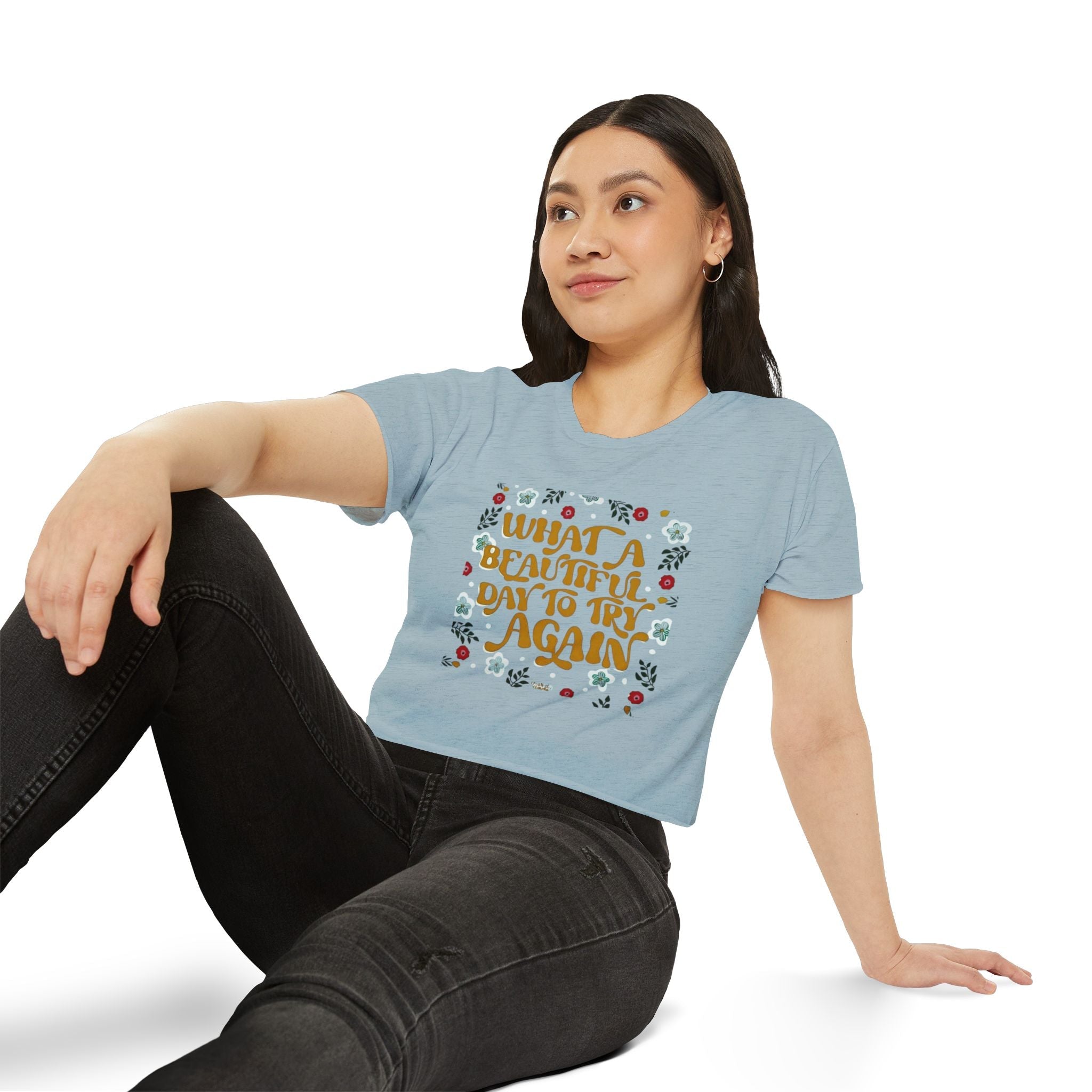 🧘‍♀️ Wear Your Peace. Women's Festival Crop Top, Boho Chic Summer Top, Loose Festival Shirt, Inspirational Quote Tee, Eco - Friendly Crop Tee - Metamorphosis Creations