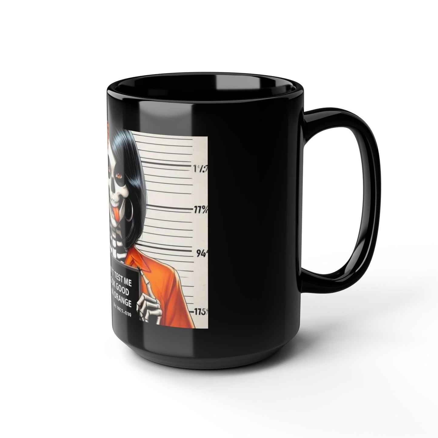 Wickedly Fun Halloween Mug – Spooky Sips All Season Stylish Skull Mug - Don't Test Me Design | Halloween, Gift for Her, Coffee Cup, Unique Collector's Item, Goth Decor - Metamorphosis Creations