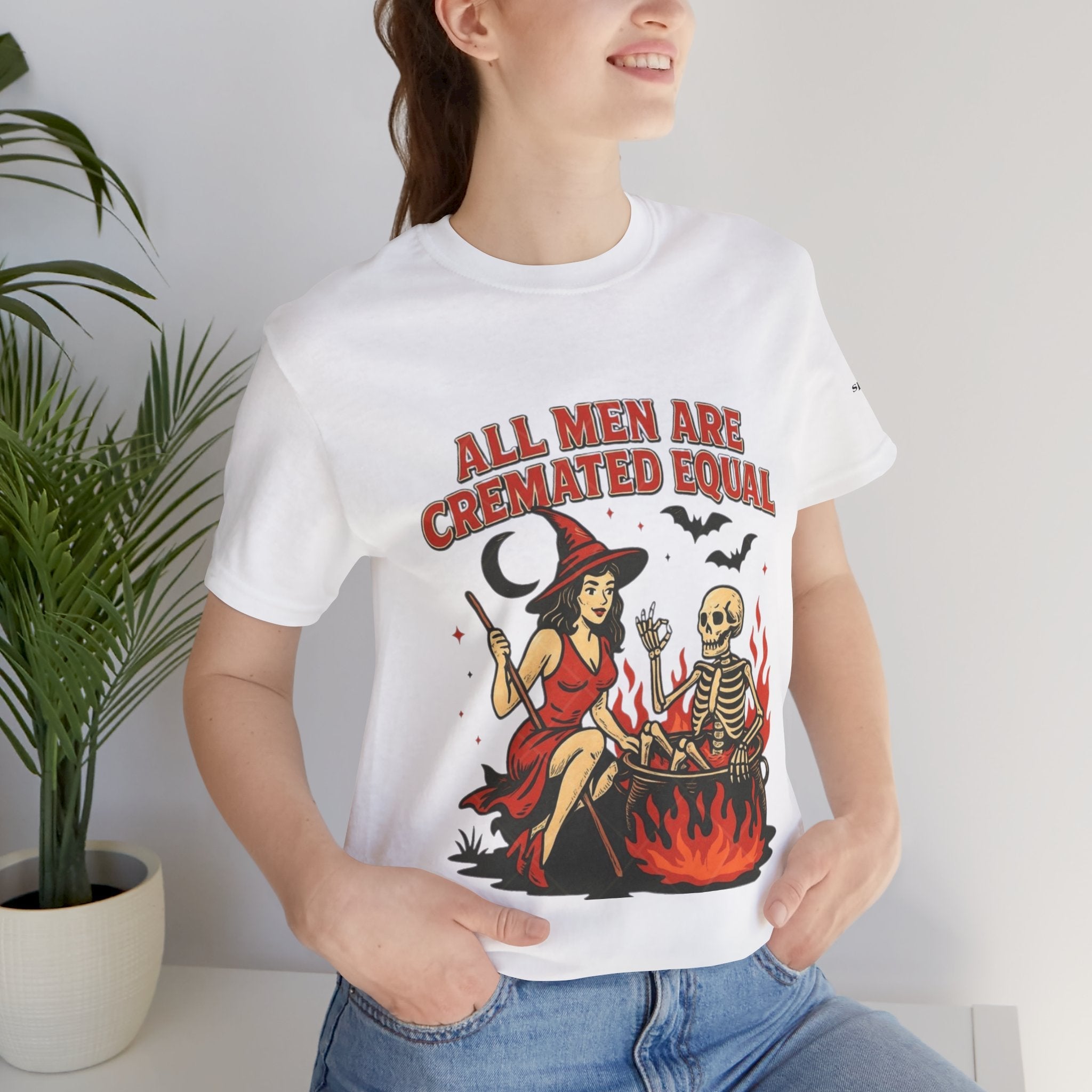Witchy Humor Tee - Halloween Fun, Unisex T-Shirt, Casual Style, Gift for Spooky Season, Graphic Tee - Metamorphosis Creations