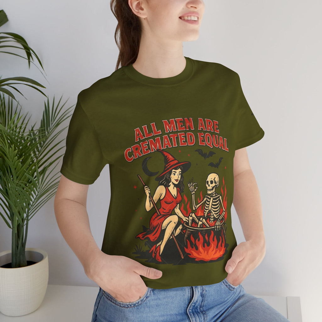 Witchy Humor Tee - Halloween Fun, Unisex T-Shirt, Casual Style, Gift for Spooky Season, Graphic Tee - Metamorphosis Creations