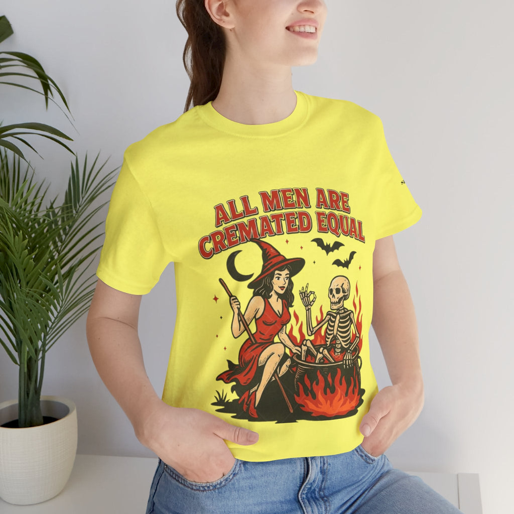 Witchy Humor Tee - Halloween Fun, Unisex T-Shirt, Casual Style, Gift for Spooky Season, Graphic Tee - Metamorphosis Creations