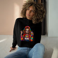 Witchy vibes Colorful Graphic Crop Hoodie for Trendy Style, Party Wear, Festival Outfit, Gift for Her, Casual Fashion - Metamorphosis Creations