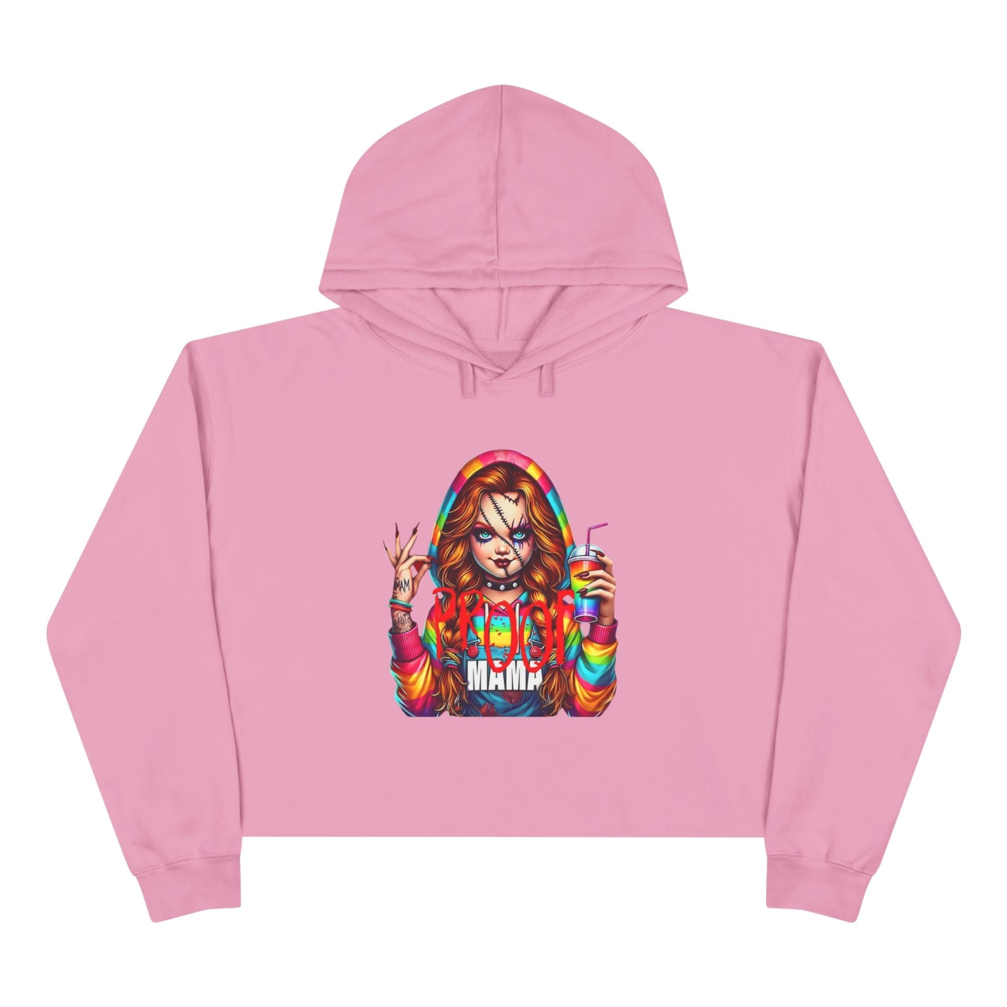 Witchy vibes Colorful Graphic Crop Hoodie for Trendy Style, Party Wear, Festival Outfit, Gift for Her, Casual Fashion - Metamorphosis Creations