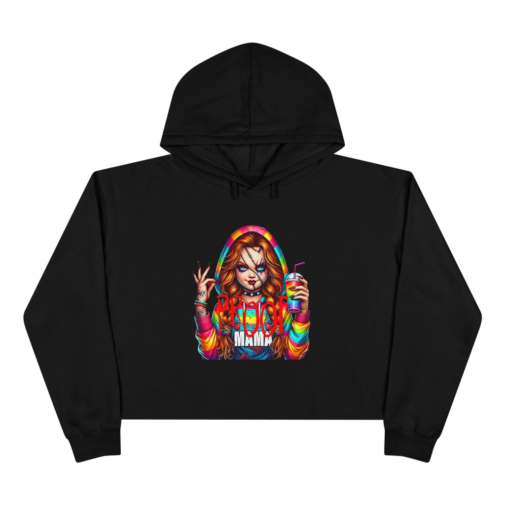 Witchy vibes Colorful Graphic Crop Hoodie for Trendy Style, Party Wear, Festival Outfit, Gift for Her, Casual Fashion - Metamorphosis Creations