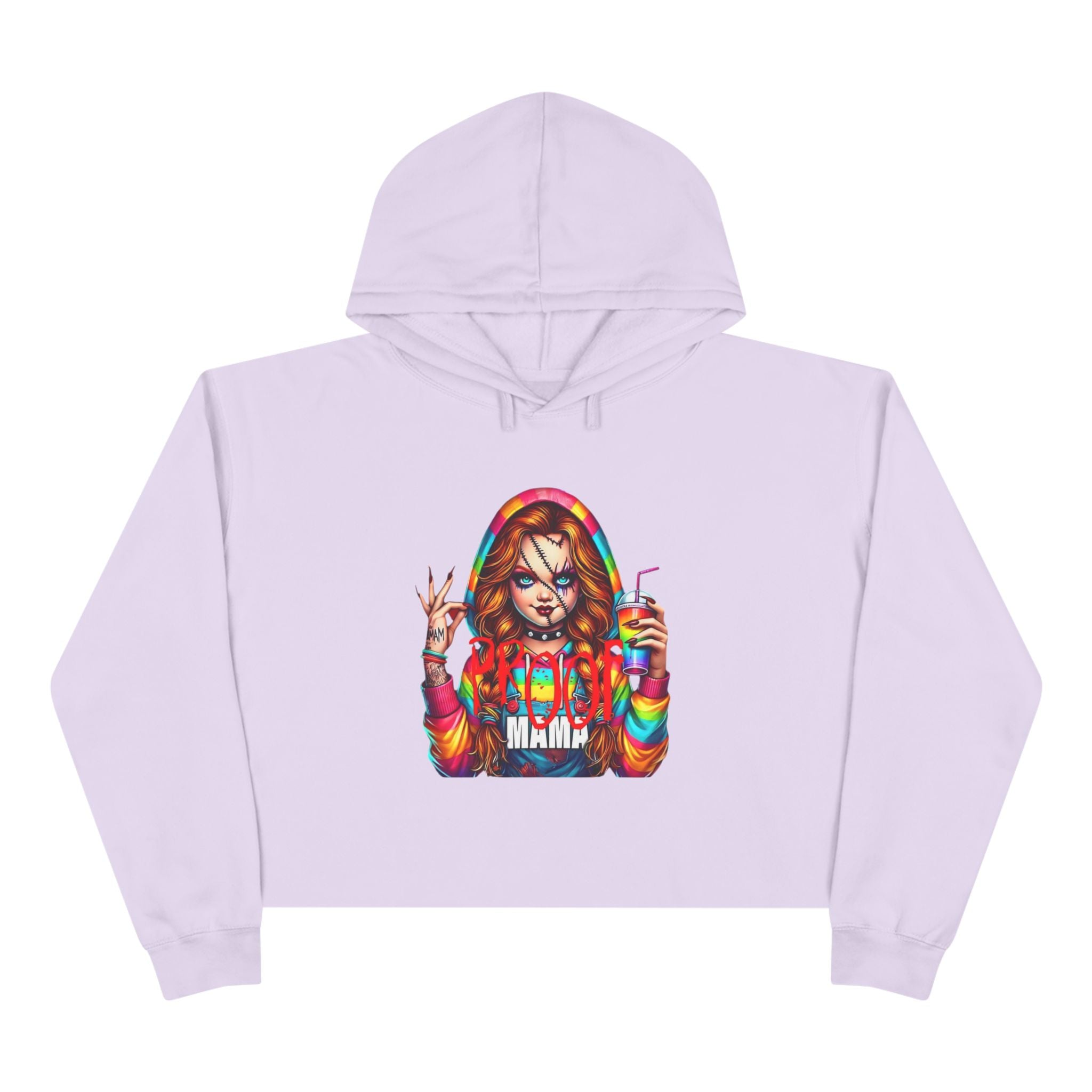 Witchy vibes Colorful Graphic Crop Hoodie for Trendy Style, Party Wear, Festival Outfit, Gift for Her, Casual Fashion - Metamorphosis Creations