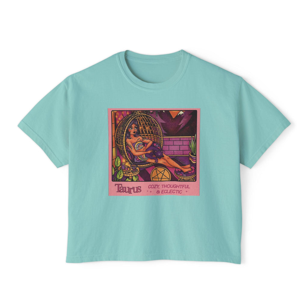 Witchy vibes Style Women's Boxy Tee with Retro Goddess Design, Casual Summer Top, Gift for Astrology Lovers, Unique Birthday Present, Trendy [...] - Metamorphosis Creations