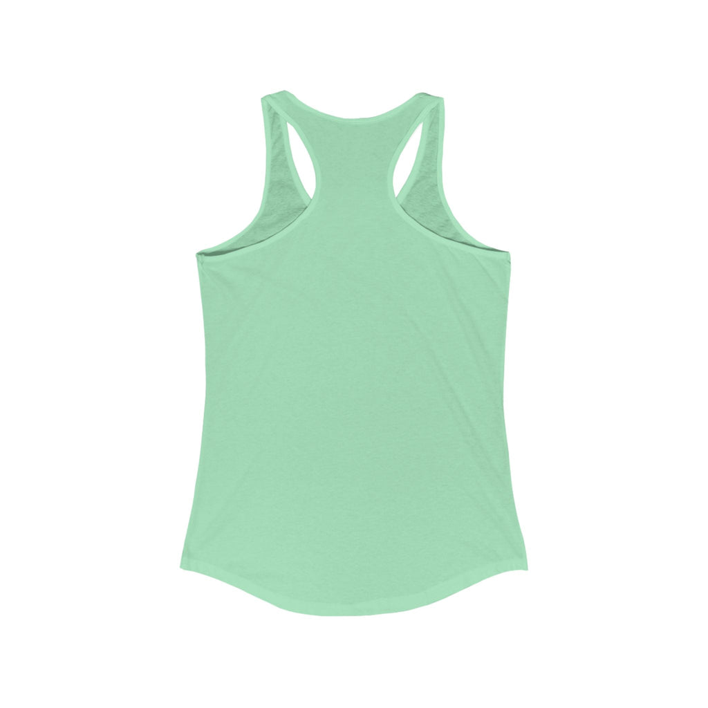 Women's Ideal Racerback Tank with Trendy Illustration, Ideal for Summer, Fitness, Casual Wear, Gifts, Everyday Style - Metamorphosis Creations