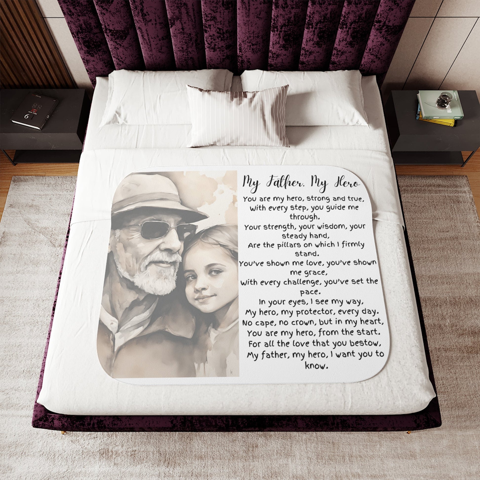 Wrap Him in Gratitude – The Softest “Thank You” Sherpa Blanket, Two Colors - Metamorphosis Creations