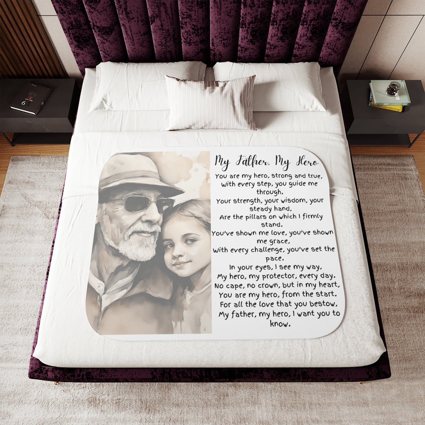 Wrap Him in Gratitude – The Softest “Thank You” Sherpa Blanket, Two Colors - Metamorphosis Creations