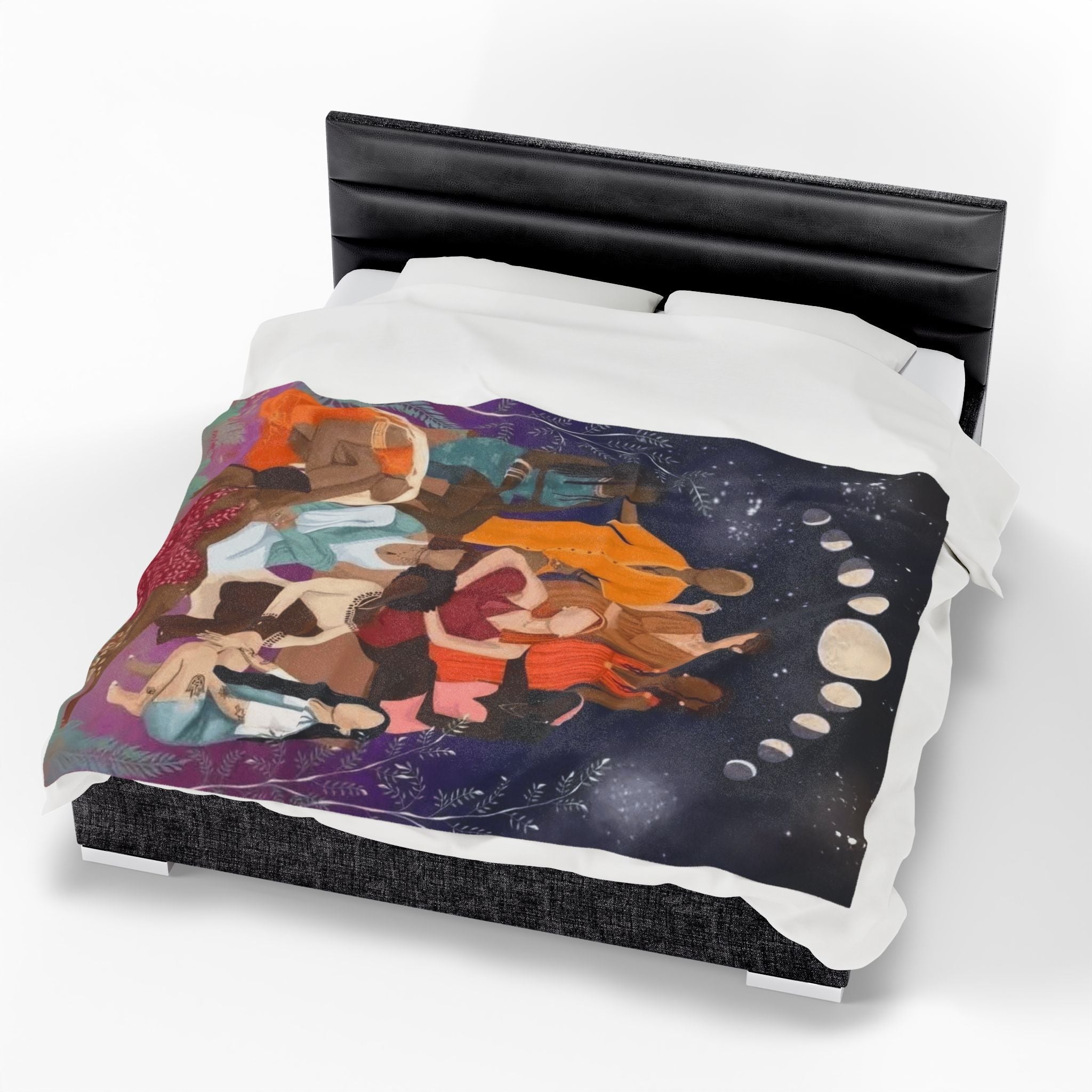 Wrap Your Soul in Comfort – Boho Velveteen Plush Blanket with Ethnic Art, Cozy Throw for Adults, Gift for Friends, Home Decor Essential - Metamorphosis Creations