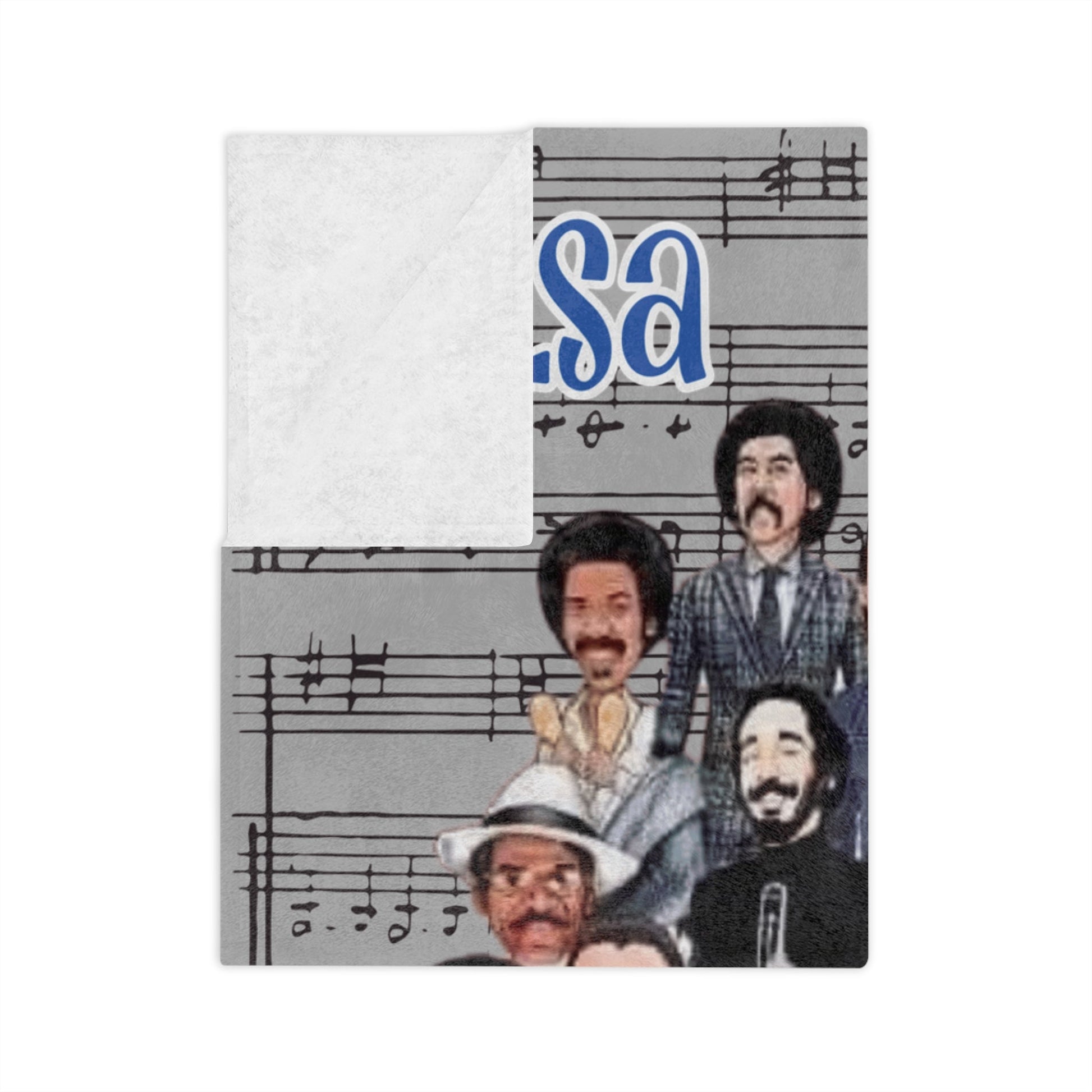 Wrap Yourself in Rhythm & Sabor Salsa Music Velveteen Microfiber Blanket | Cozy Throw for Music Lovers, Home Decor, Gifts, Jazz Nights, Chill Vibes - Metamorphosis Creations