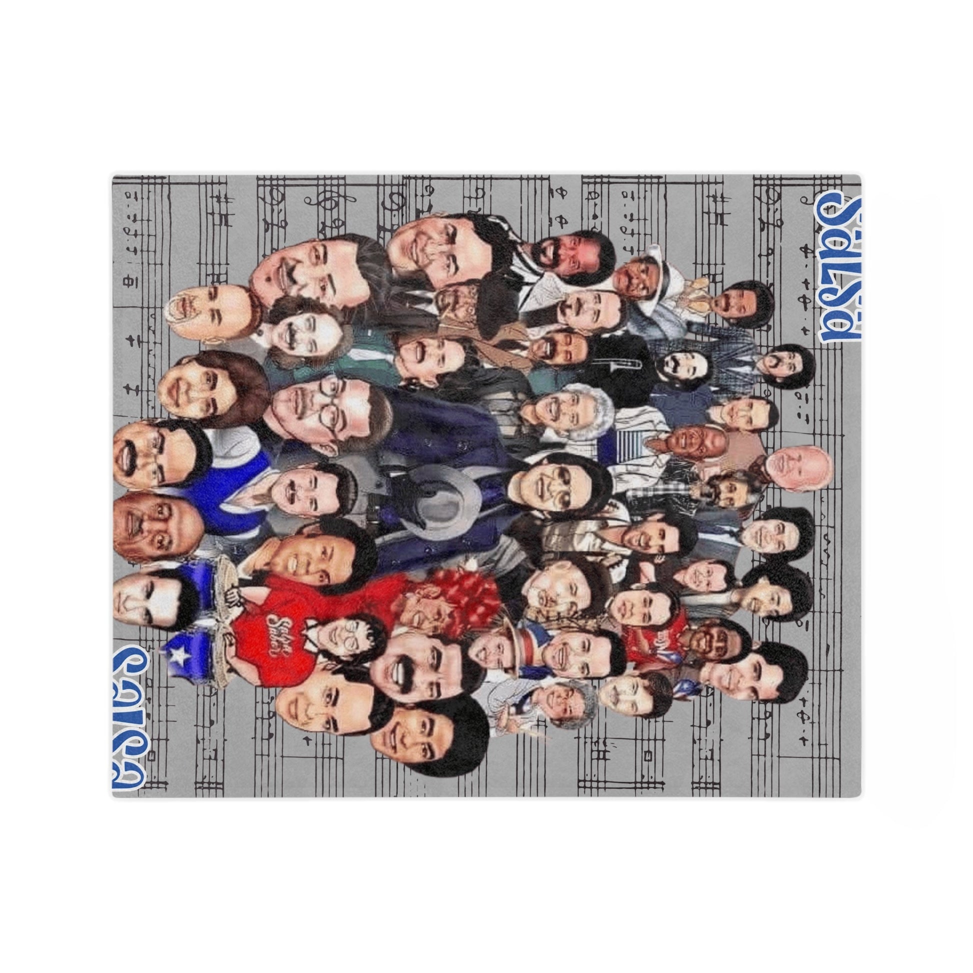 Wrap Yourself in Rhythm & Sabor Salsa Music Velveteen Microfiber Blanket | Cozy Throw for Music Lovers, Home Decor, Gifts, Jazz Nights, Chill Vibes - Metamorphosis Creations
