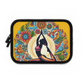Yoga - Inspired Laptop Sleeve, Bohemian Laptop Case, Artful MacBook Sleeve, Meditation Gift, Colorful Tech Pouch - Metamorphosis Creations