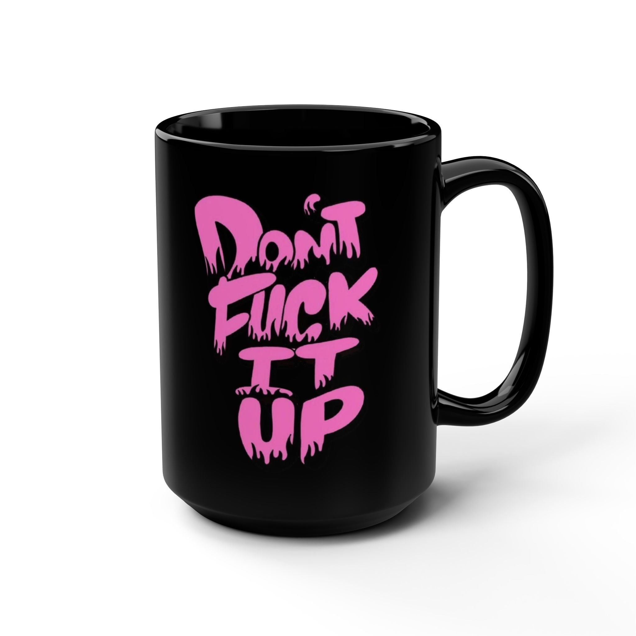 🎥 You never know who needs this message today. ☕Funny Black Mug - 15oz, Gag Gift for Coffee Lovers, Motivational Phrase Mug, Unique Kitchen Decor, Quirky Gift for Home Office - Metamorphosis Creations